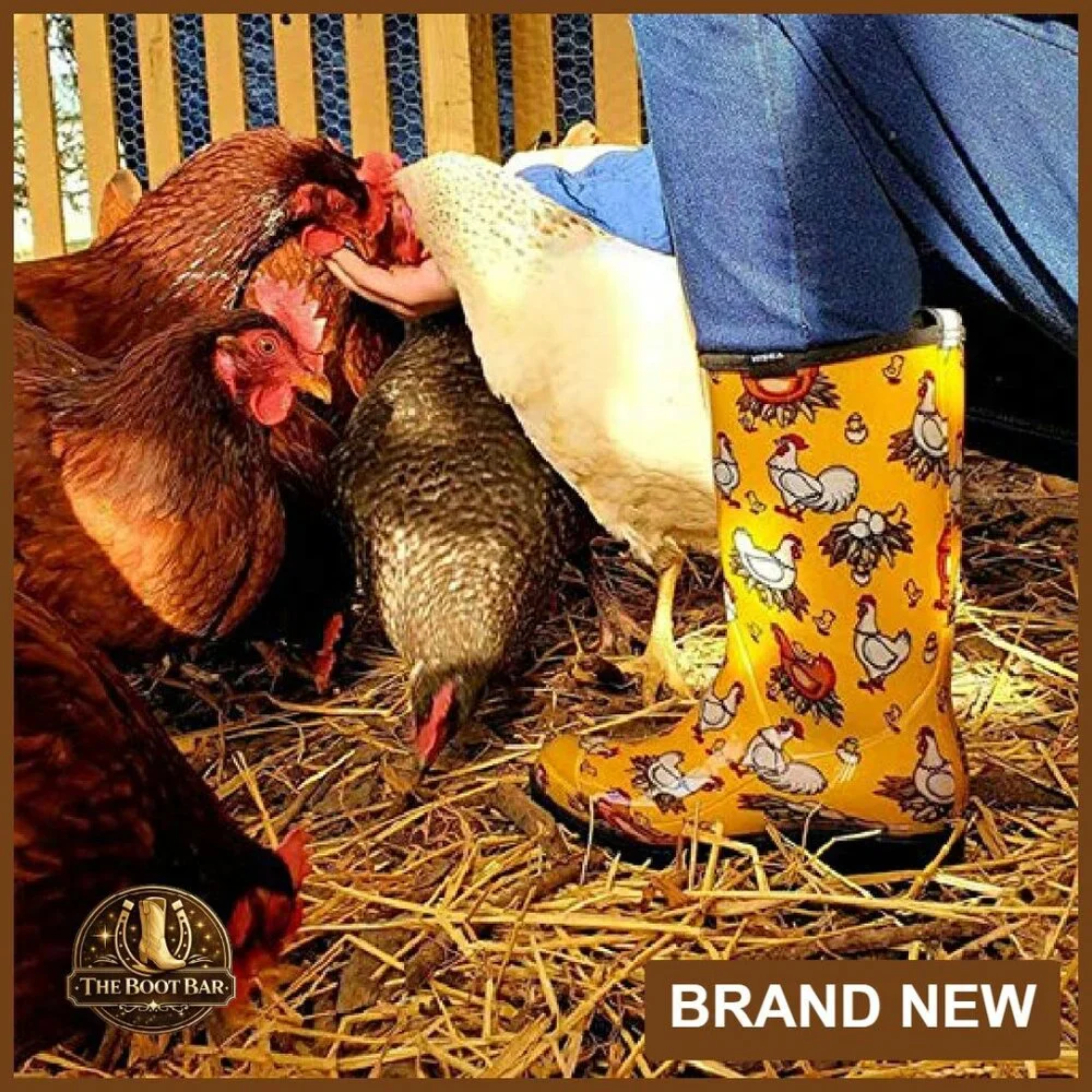 Waterproof Mid Calf Rain Boots Women's Garden Shoes Slip Resistant - Picture 3 of 7